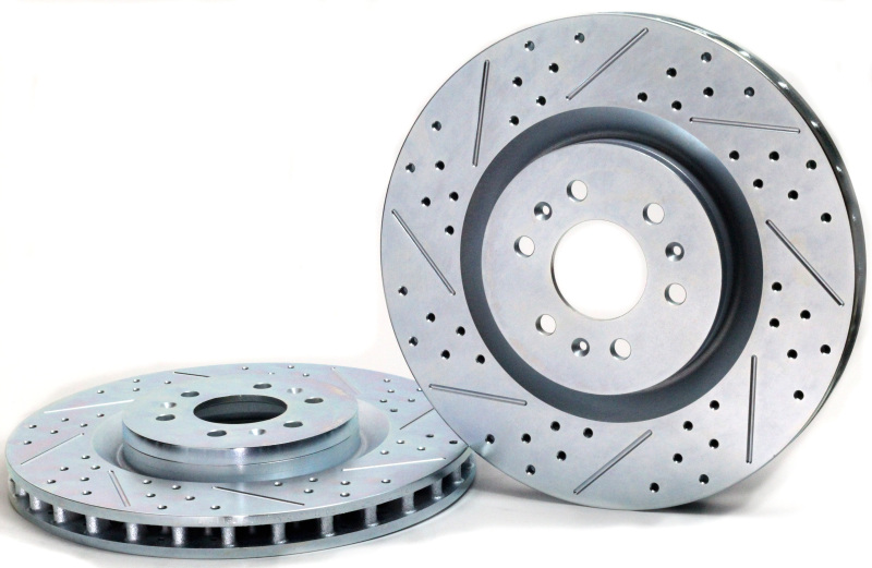 Cadillac STS Brake Rotors (2) - Front - Baer Brakes - Claw Performance Slot & Drilled - `05-`08